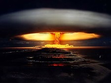 Atomic Bomb Test Nuclear Blast Mushroom 4x6 Picture Celebrity Print picture