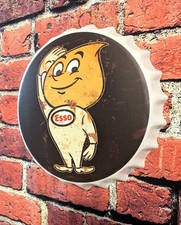 Esso Oil Drop Boy Metal Advertising Sign Gas Oil (14