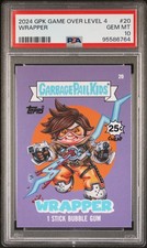 2024 Garbage Pail Kids Game Over Level 4 WRAPPER CARD 20 PSA 10 GEM Overwatch picture