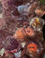 Large Amethyst Cluster With Hematite, Dolomite OUTSTANDING A+++ One Of A Kind picture