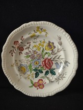 Vintage Copeland Spode Romney Multicolor Floral Scalloped Plate [5779] picture