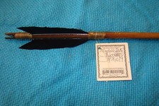 1 One Handmade Navajo 25 inch Arrow w/Turkey feathers & Stone chipped Arrowhead picture
