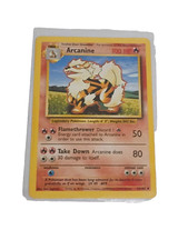 arcanine 23/102 shadowless 1999 base set 1st edition never played mint condition picture