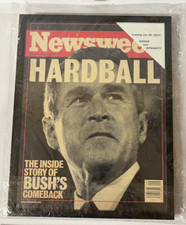 NEW Sealed FRAMED President GEORGE W. BUSH February 28, 2000 NEWSWEEK HARD COVER picture