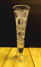 Vintage Echt Bleikristall Crystal Footed Bud Vase 9.5” Hand-Craft In Germany  picture