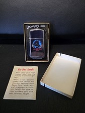 Vintage Zippo 1999 USS Long Beach CGN-9 Brushed Chrome Finish Lighter picture