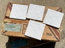 Vintage N.T.K. Nippon Tile Japan 172 Ct. Thunder Sky Blue 4 3/8” picture