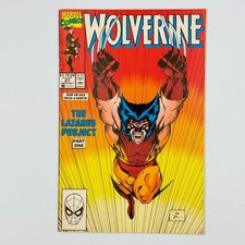 Wolverine #27 Marvel Comics 1990 Jim Lee Cover The Lazarus Project Pt 1 picture