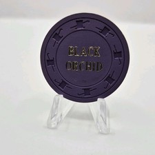 Black Orchid Casino Las Vegas Nevada 1965 $1 Casino Chip N9349 picture