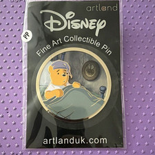 Disney Artland Fine Art Collectible Single Pin Winnie the Pooh in Bed picture