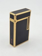 Vtg Authentic St Dupont Laque De Chine France Gold Plated Ligne 1 Lighter. Works picture