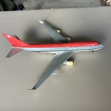 Northwest Airlines Boeing 747-400 Airplane Model Herpa Wings - Needs Repair picture