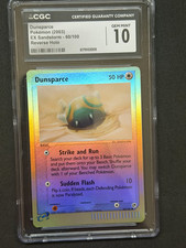 CGC 10 Dunsparce 60/100 Reverse Holo EX Sandstorm 2003 Pokémon Card picture