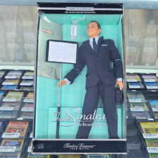 Mattel Timeless Treasures Frank Sinatra Recording Years Figure In Box w/ Stands picture