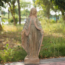 Virgin Mary Garden Statue Outdoor H31” Blessed Catholic Saint Mother of God Larg picture