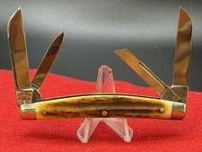 VINTAGE Lovebird Robert Klass Large Congress Stag German Pocket Knife picture