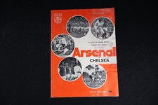 Vintage Football Soccer Program Arsenal vs Chelsea 1972-1973 Season picture