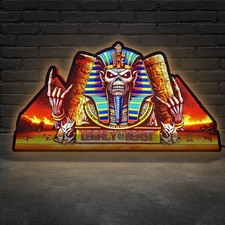 Iron Maiden Legacy of The Beast Pinball Topper 3d Printed Led Lightbox Decor-- picture