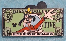WDW Goofy - Disney Dollars - Five - Hidden Mickey 2006 - 2007 Disney Pin 51143 picture