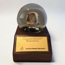 Vintage Carpenter-Edwards Laboratories Encased Heart Valve Bioprosthesis Display picture
