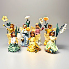 Vtg Wildflower Angels Figurines Kathy Killip for Demdaco 2001-2002 Lot of 7 EUC picture