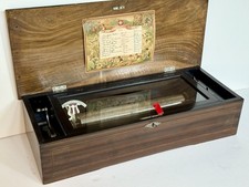 Antique Original SWISS MUSIC BOX  10 AIRS /TUNES With TUNE CARD 13