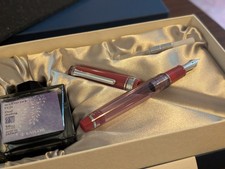 Sailor Pro Gear Slim Sailor Manyo Wisteria Special Edition MF 14k Nib with Ink picture