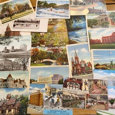 U Pick - Vtg Atq Wisconsin Postcard RPPC Lithograph Printed 1900s-70s Unused picture