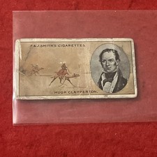 1911 F & J Smith’s “Famous Explorers” HUGH CLAPPERTON Tobacco Card #29 P-F picture