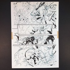 Ka-Zar Lord of the Savage Land #4 Original Comic Art Inks Shanna Marvel 2022 picture