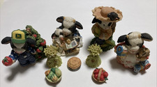 4 Mary's Moo Moos Enesco Cow Figurines 627763 674338 125679 485195 Corn Stalks + picture