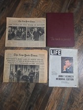1963 JFK Assassination NY Times LIFE AP Memorial Archive Lot Kennedy LBJ picture