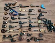 Large Lot Of Random Pipe Parts, Estate Briar Pipe Parts picture
