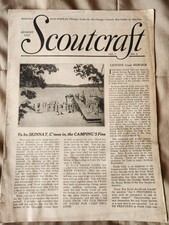 Vintage August 1927 Scoutcraft Magazine Chicago Council Boy Scouts BSA Paper picture