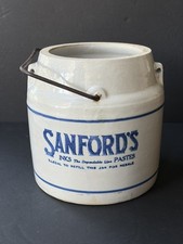 Antique Early 20th Century Sanford's Ink and Pastes Crock, 1 Gal., c. 1910-20 picture