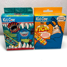 Vintage 1995 Kid Care The Tick Street Sharks Sterile Bandages Lot of 2 25ct Rare picture