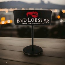 Red Lobster 🦞 Miniature Restaurant Sign Diorama Display 🦞 picture