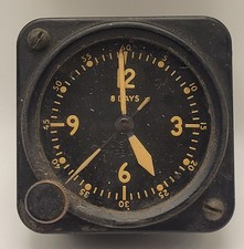 Vintage WWII US Army Air Force Type A-11 Aircraft Cockpit Clock picture