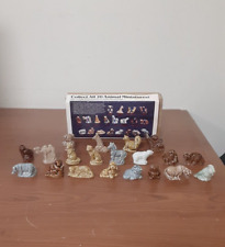 Vtg. Red Rose Tea WADE Whimsies Animals Series #2 Set 20 Figurines Original Box picture