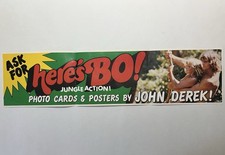 1981 Fleer Here's Bo Trading Card Promotional Poster Flyer picture