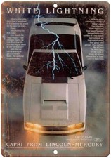 1982 Mercury Capri Ford Lincoln Auto Ad Reproduction Metal Sign A319 picture