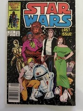 Star Wars #107 Marvel 1986 FINAL ISSUE Newsstand Edition Last Issue HTF picture