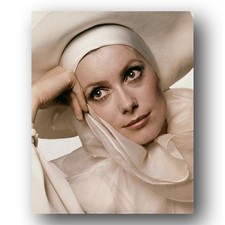 Catherine Deneuve Photo 8x10 1969 French Actress White Costume picture