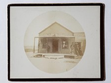 Rare Antique Photo Licores & Cigars Store Cowboys Mexico Tijuana Baha California picture