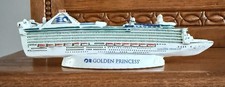 Vintage Princess Cruises Golden Princess Resin Ship Model Replica Souvenir 6.5” picture