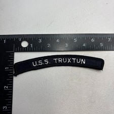 Vtg US Navy Ship USS TRUXTON Tab UIM Patch 66aj picture