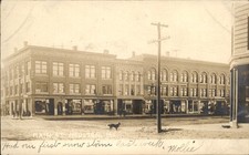 Houlton ME Main Street Business Block c1900s-10s Real Photo Postcard bhn picture