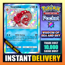 Pokemon TCG Pocket - Gyarados - SHINY - Wisdom of Sea and Sky - English ✅ picture