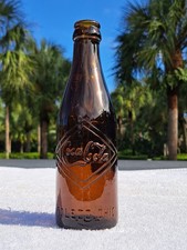 RARE 1907-12 TOLEDO, OHIO AMBER DOUBLE DIAMOND COCA-COLA ANTIQUE BOTTLE picture