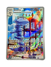 Pokemon Steelix 208/182 Paradox Rift Illustration Rare Full Art Holo-MINT picture